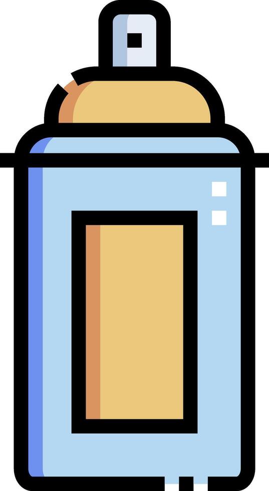 A blue and yellow pot with a lid vector