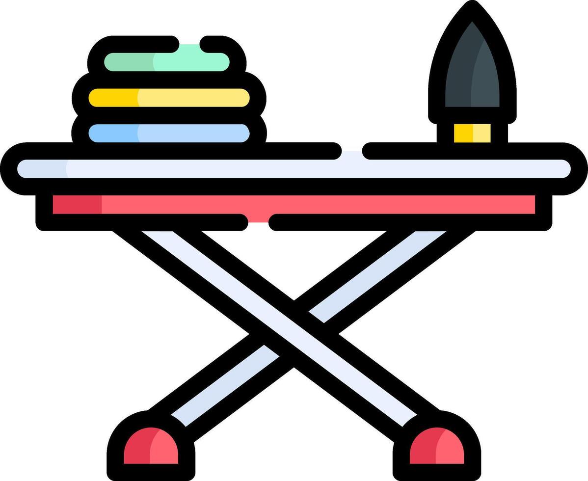 Ironing board icon vector