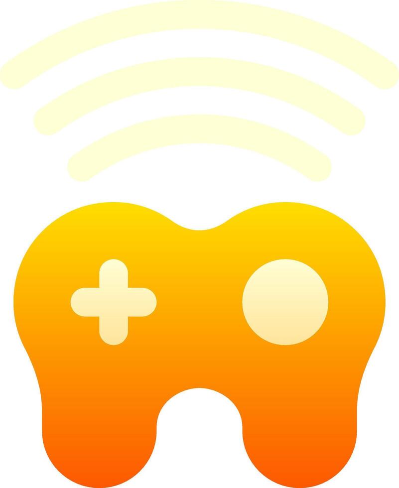 A game controller with a wifi symbol vector