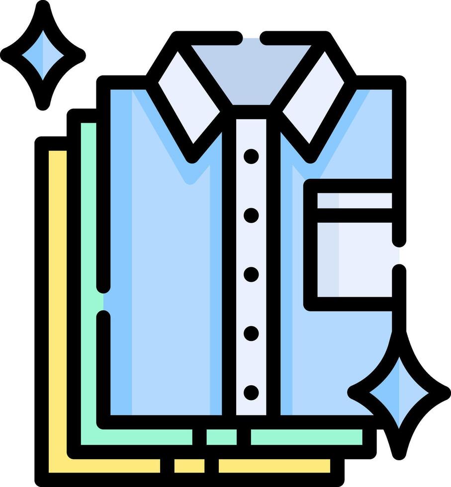 A shirt and a pair of pants icon vector