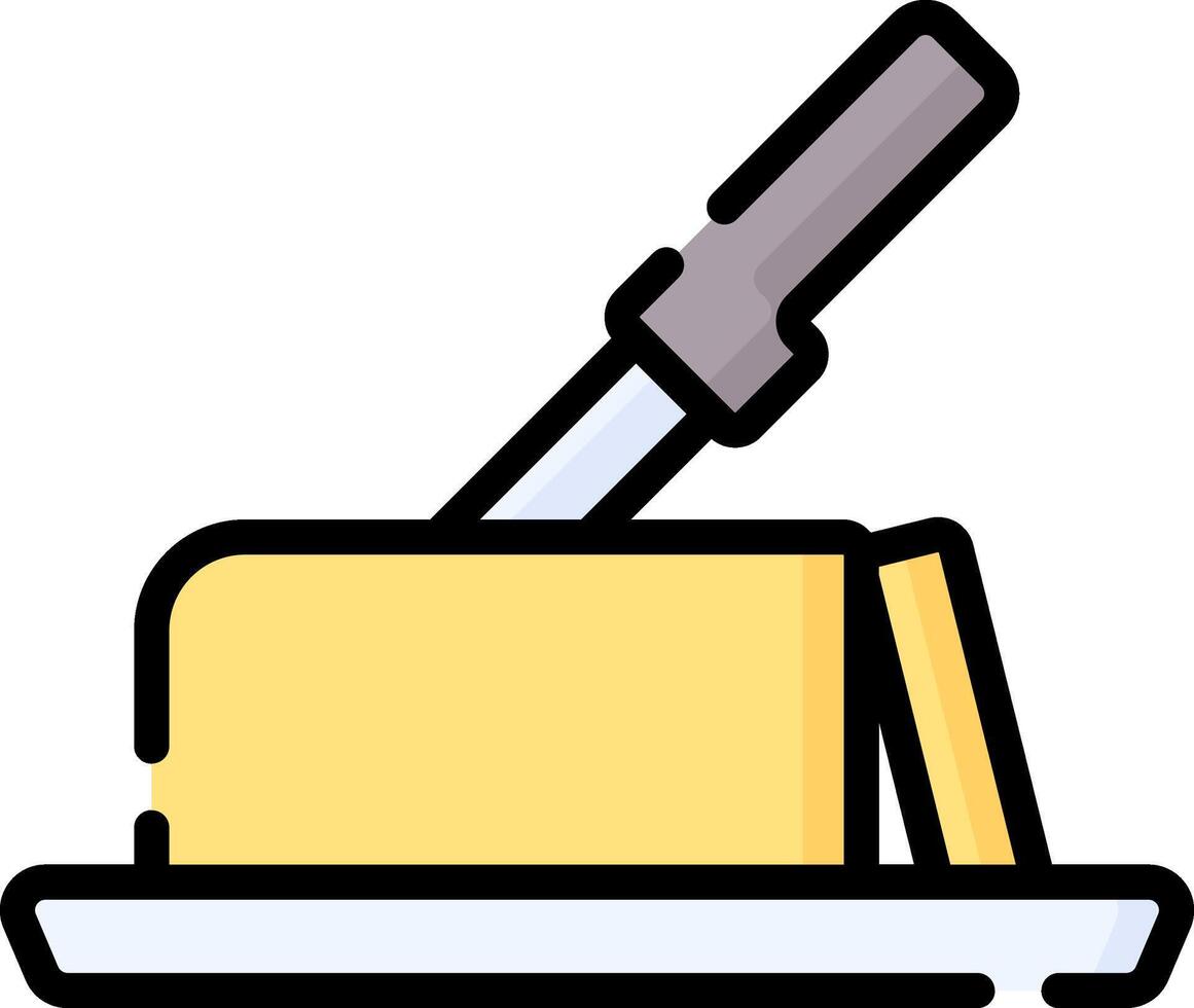 Butter knife icon illustration vector