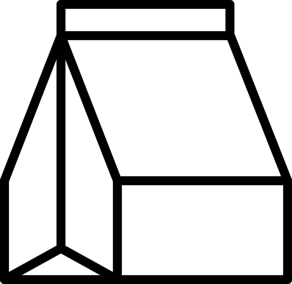 A milk carton icon on a white background vector