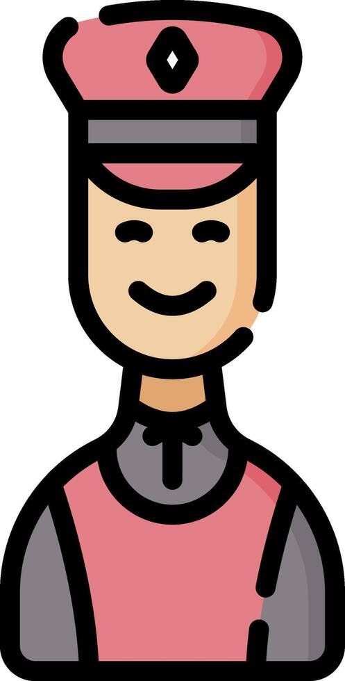 A cartoon character wearing a pink hat vector