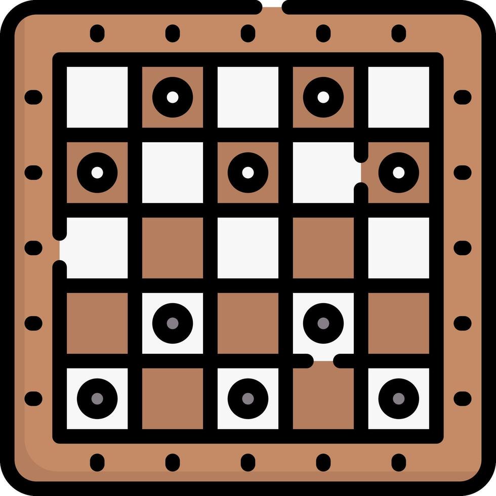 A square with black and white squares on it vector