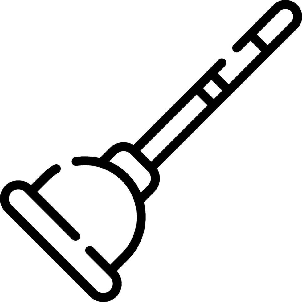 A black and white line drawing of a vacuum cleaner vector