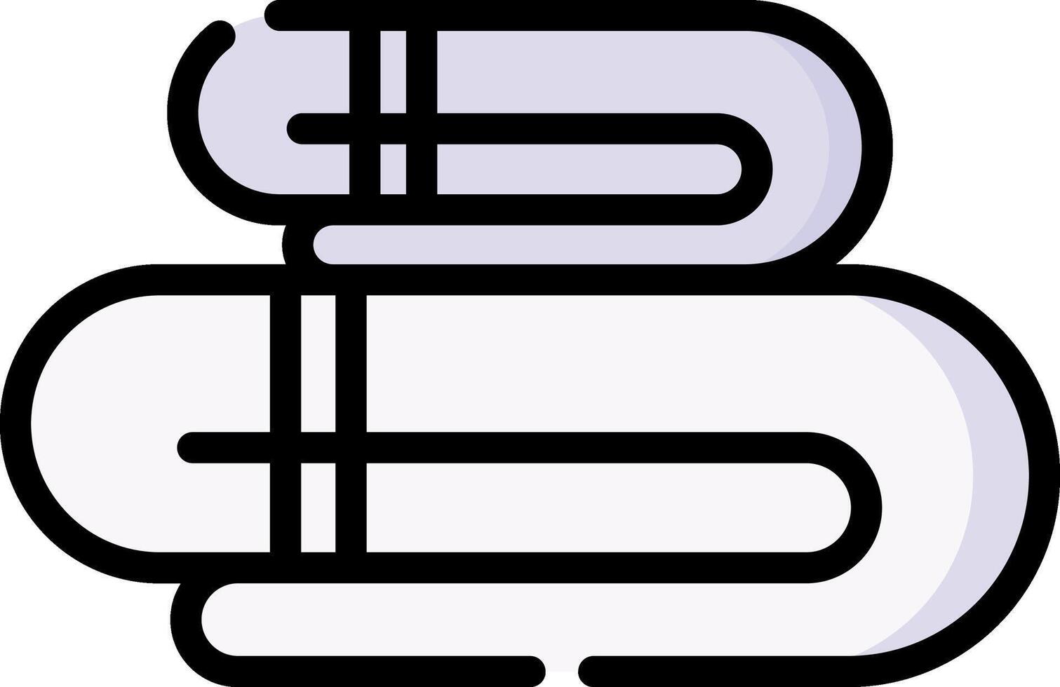 A stack of books on a white background vector