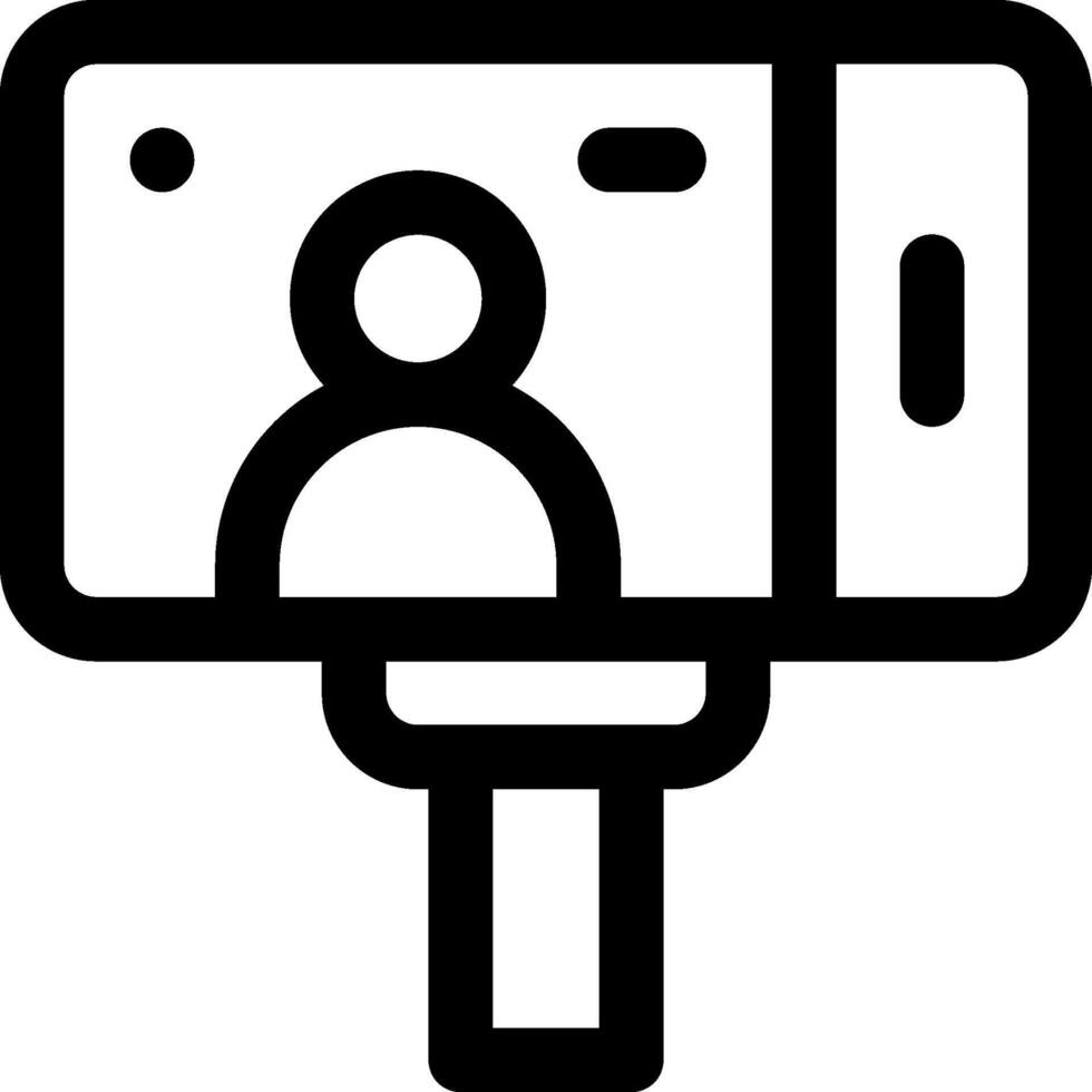 A black and white photo of a camera on a tripod vector