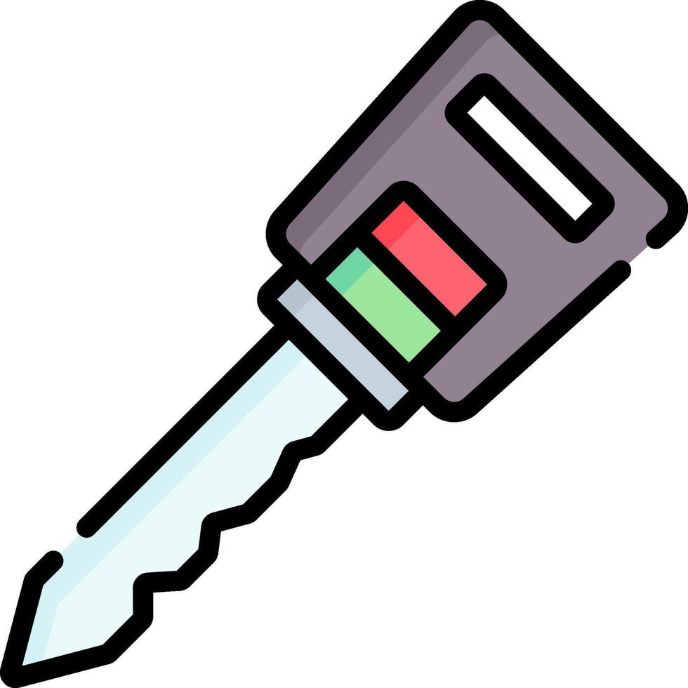 Car key icon vector