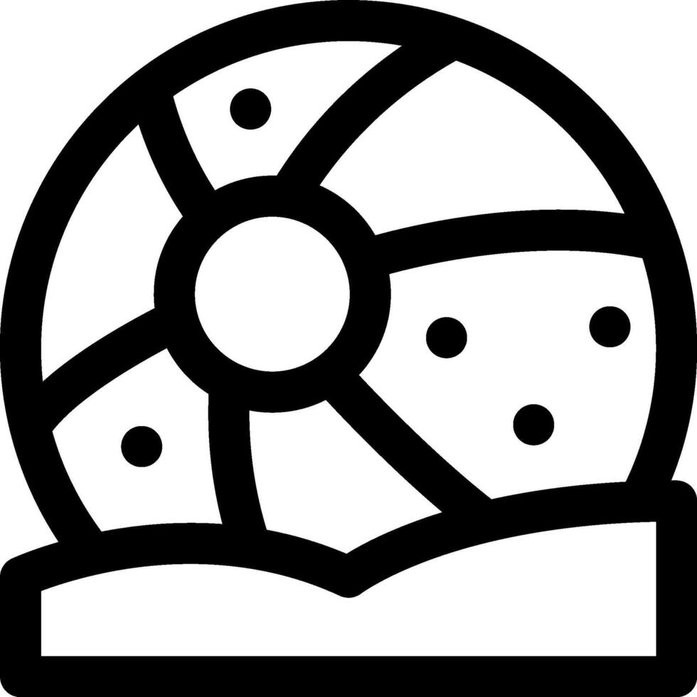 Beach ball icon vector