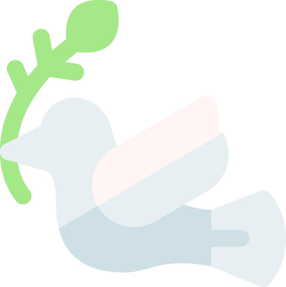 A bird with a green leaf on its head vector