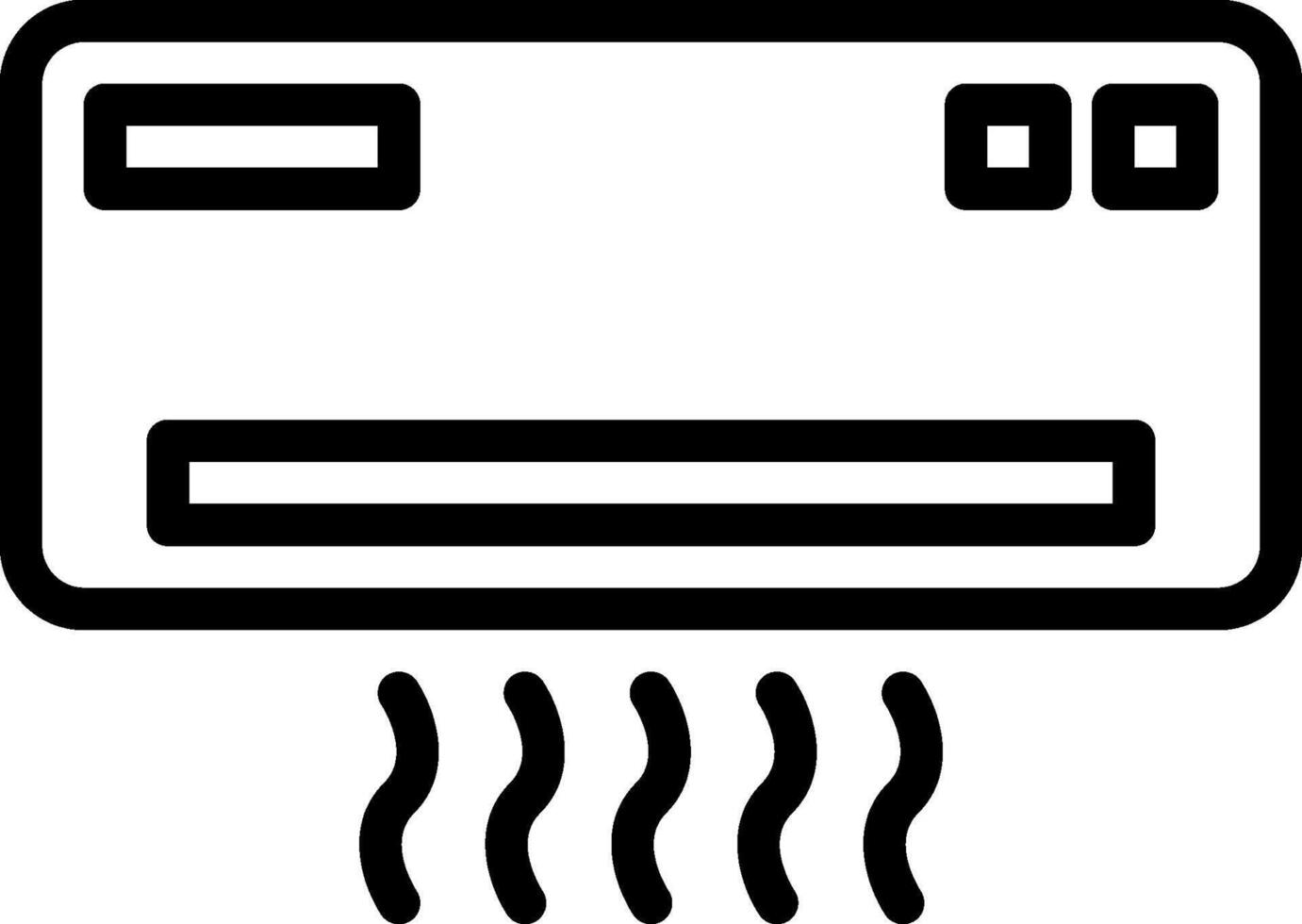 Air conditioner icon vector