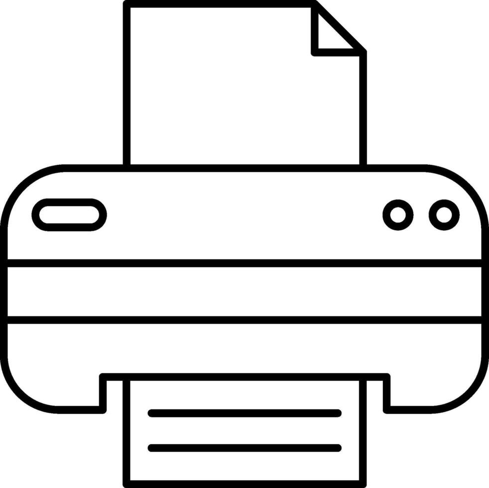 Printer icon on white background vector
