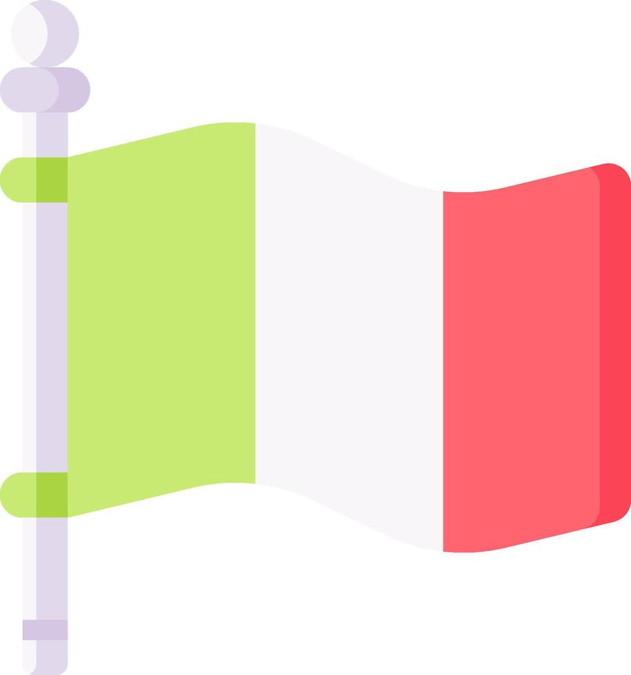 Italy flag icon vector