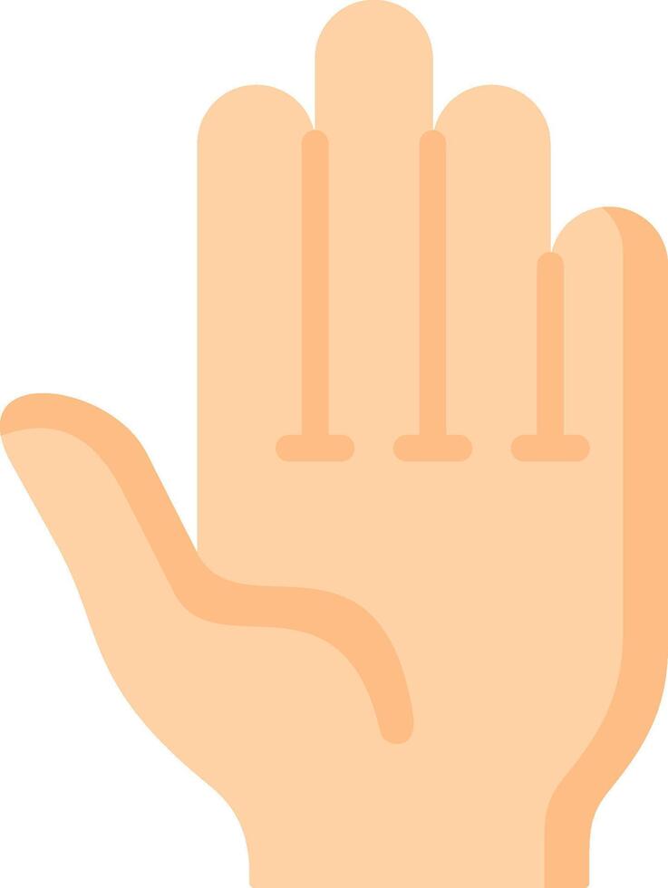 A hand with a finger up and a thumb down vector