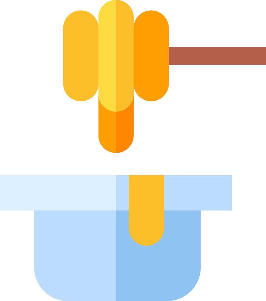 Honey and spoon icon vector
