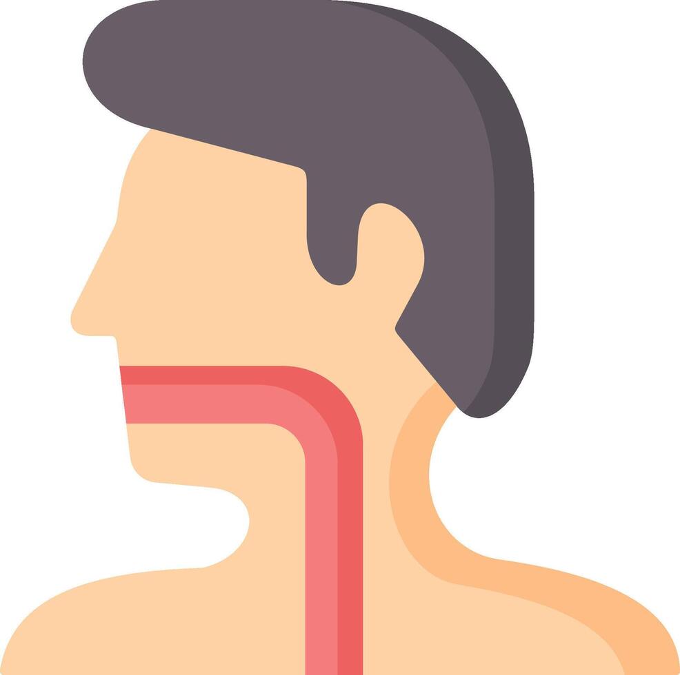 A man with a large tongue in his throat vector
