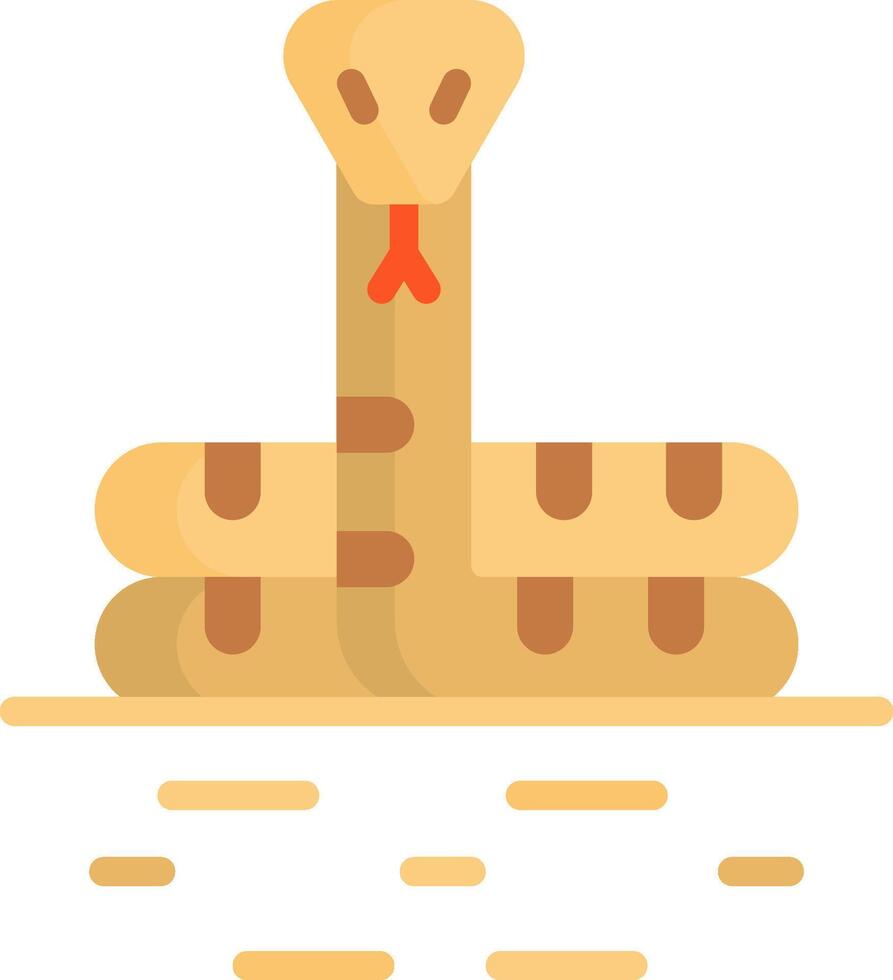 A snake is sitting on a rock in the water vector