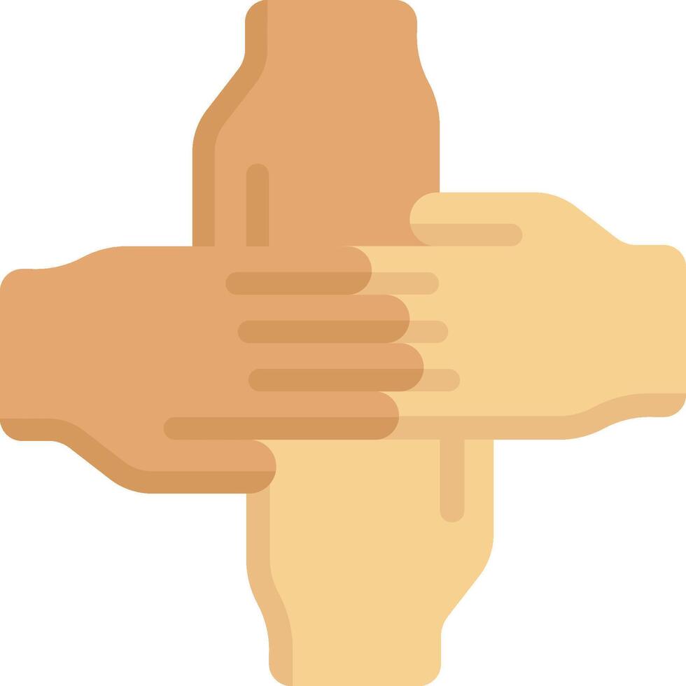 Hands together clipart vector