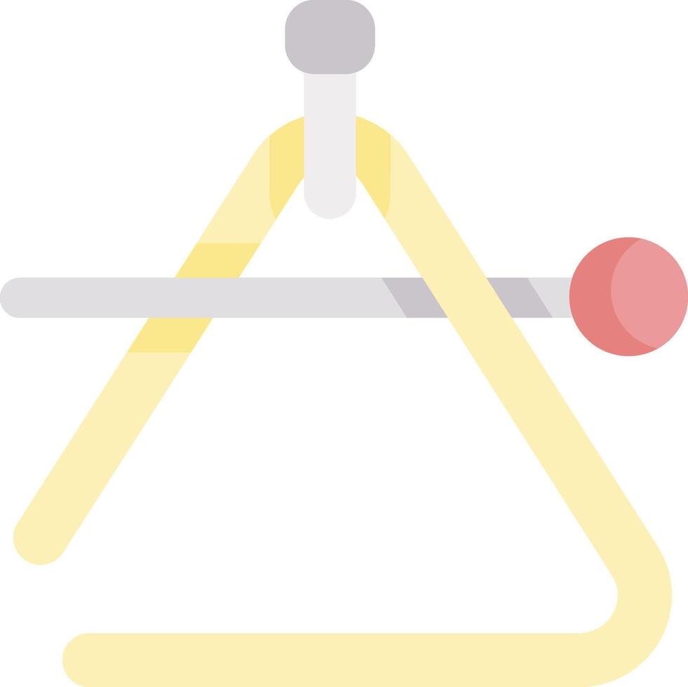 A triangle with a ball on top vector