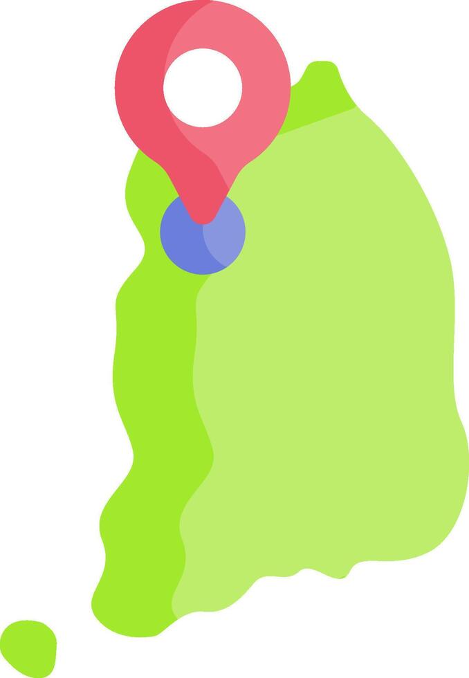 Map of the island of sint maarten vector
