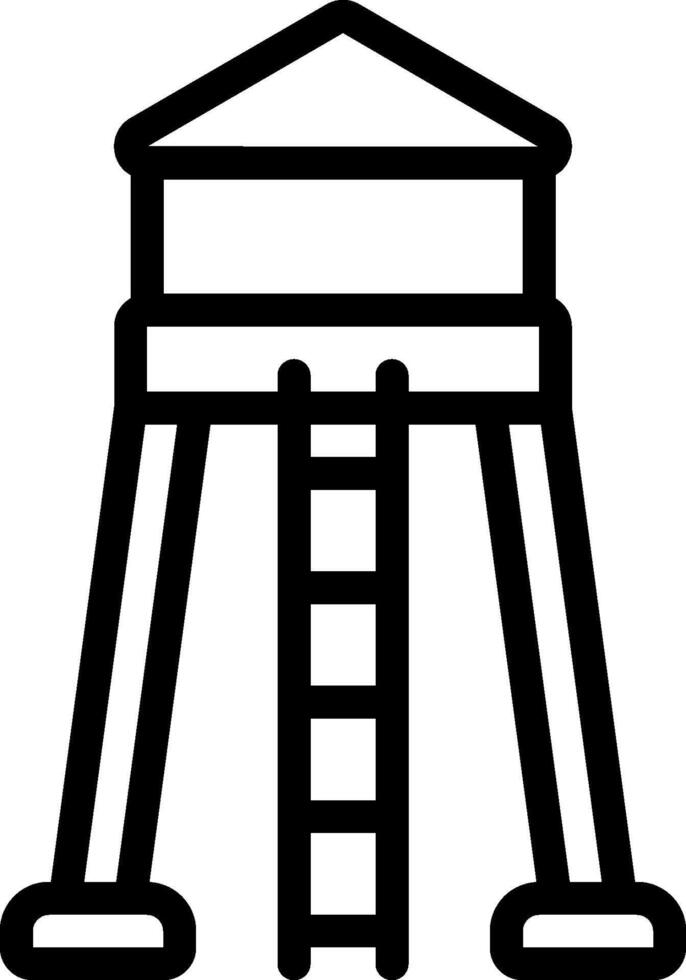 Water tower icon illustration vector