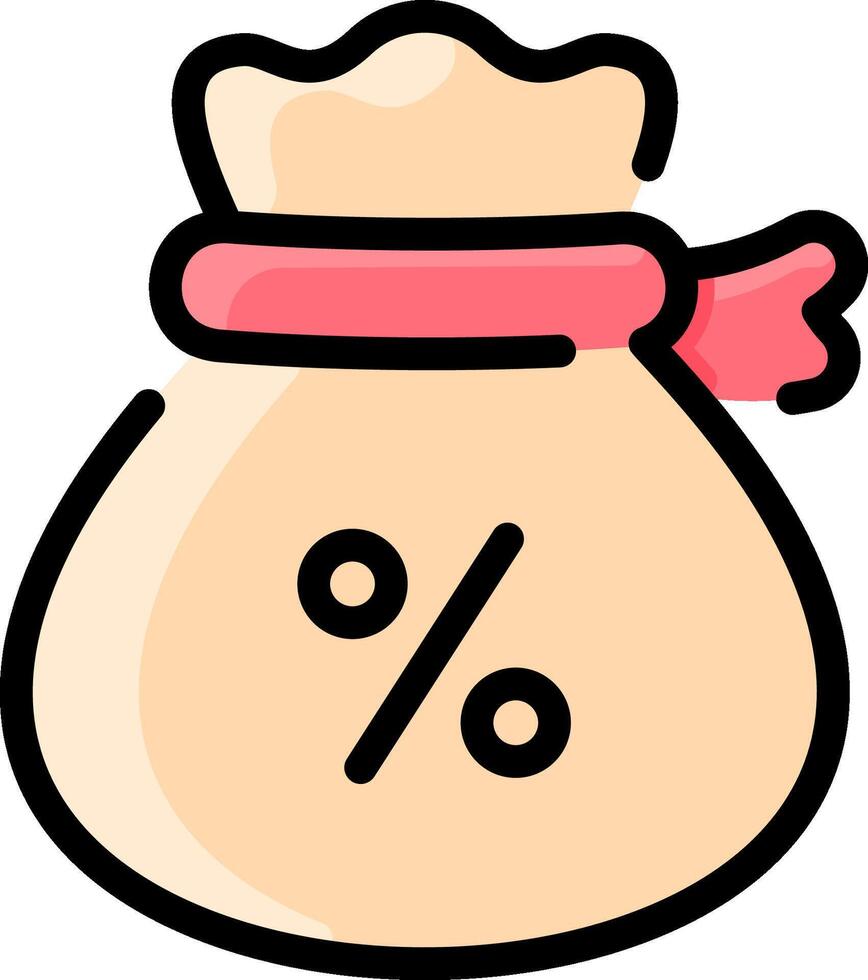 Money bag icon illustration vector