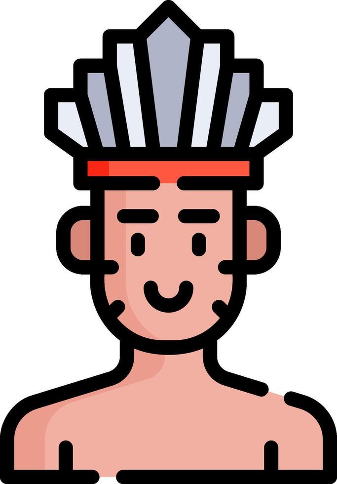 Indian man icon illustration vector