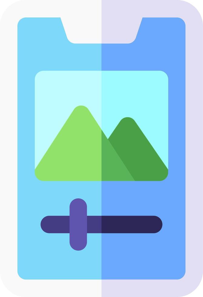 A blue and green image of a mountain and a mountain vector