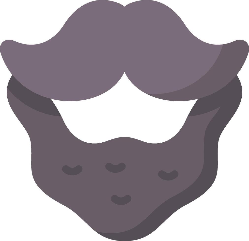 A bearded man with a mustache and mustache vector