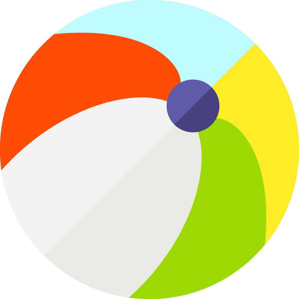 Beach ball icon vector