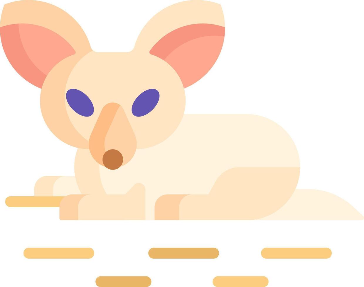 A cute little animal with blue eyes and a big nose vector