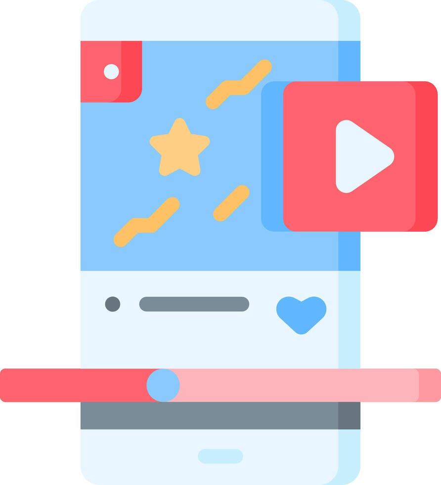 A smartphone with a playing on it vector