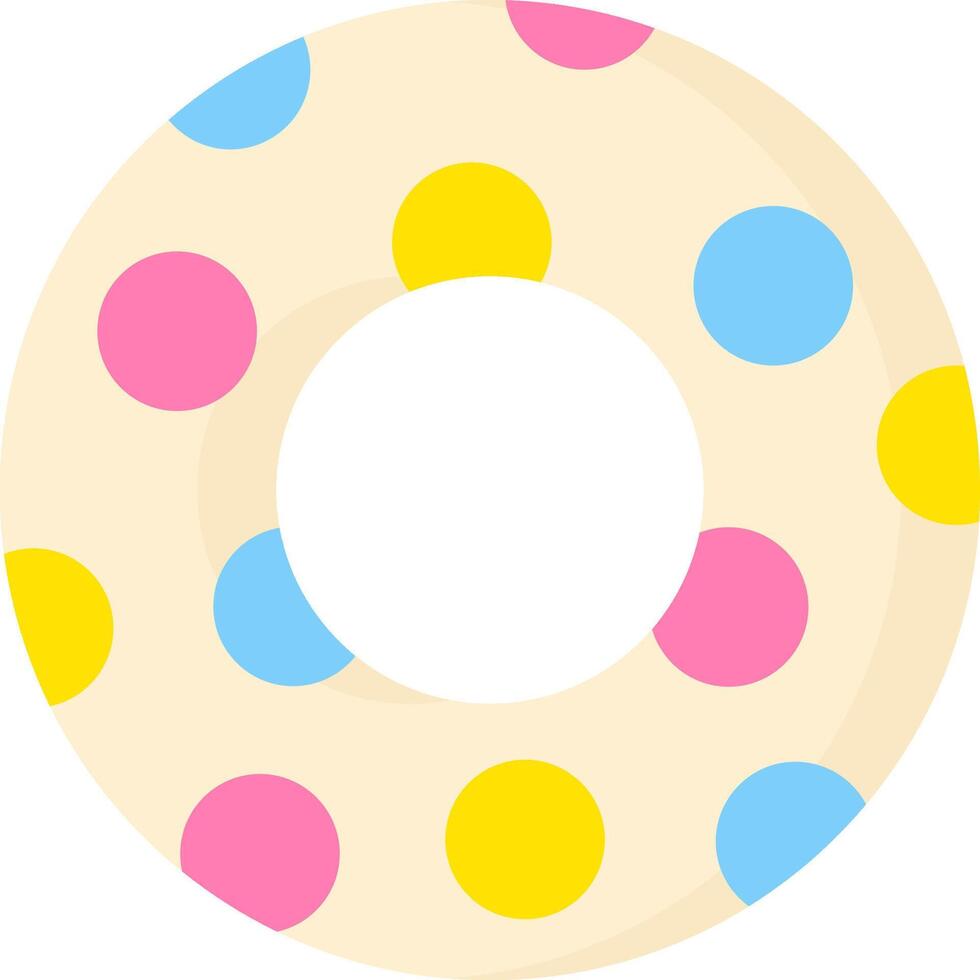 Polka dot donut clip art vector