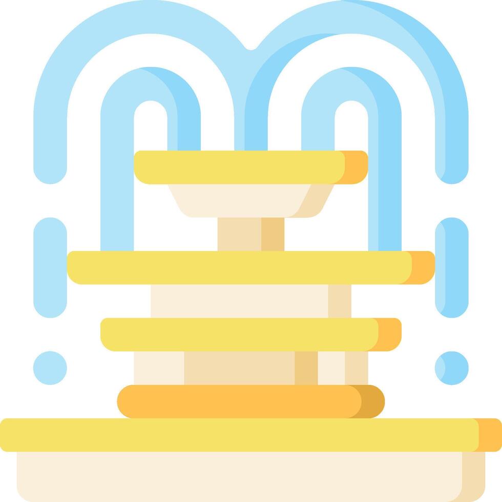 A fountain with water coming out of it vector
