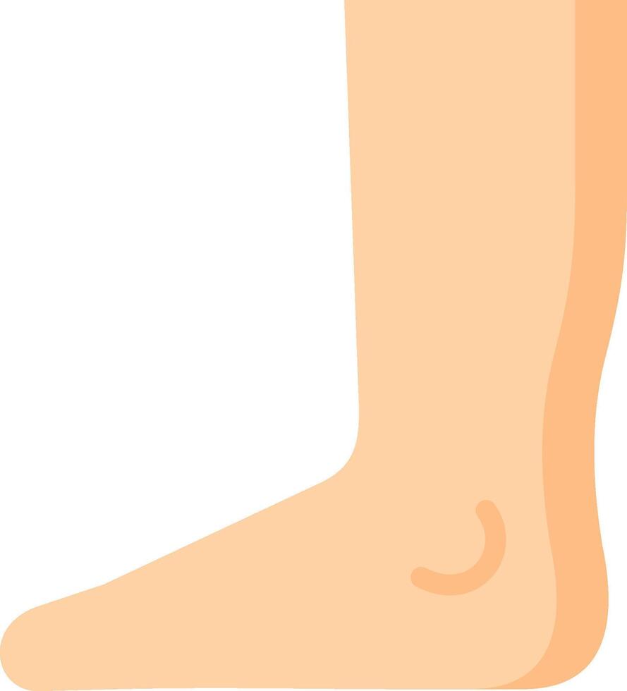A foot with a long toe on it vector