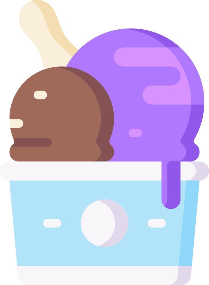 Ice cream in a cup icon vector