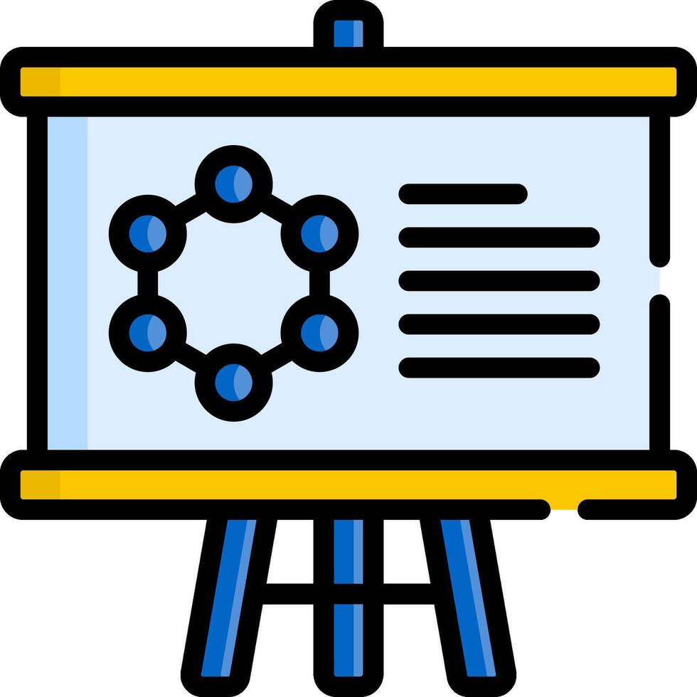A whiteboard with a diagram of a network vector