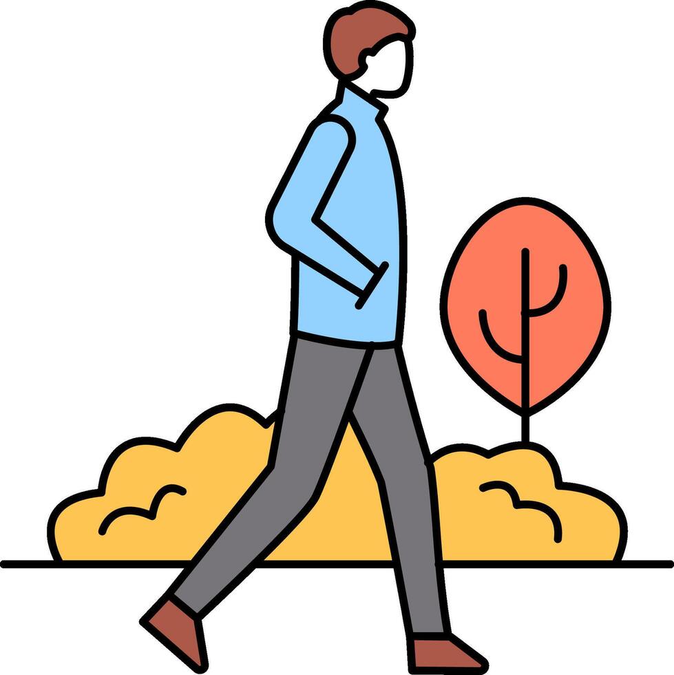 walking illustration design vector