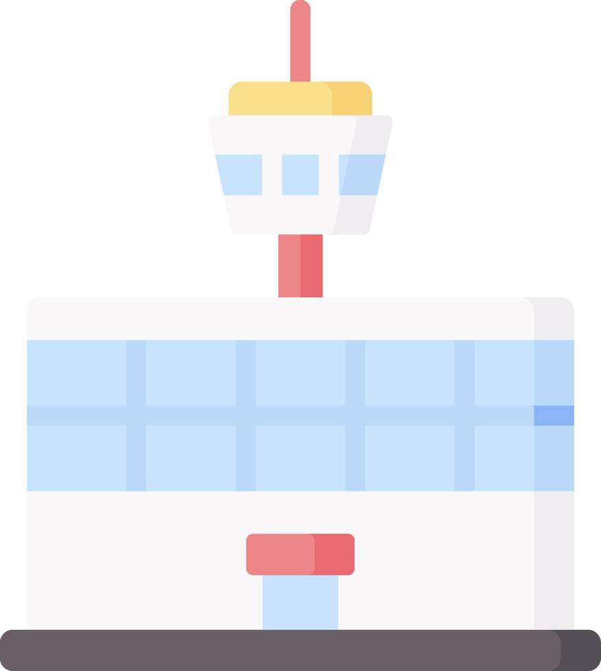 Airport building icon vector