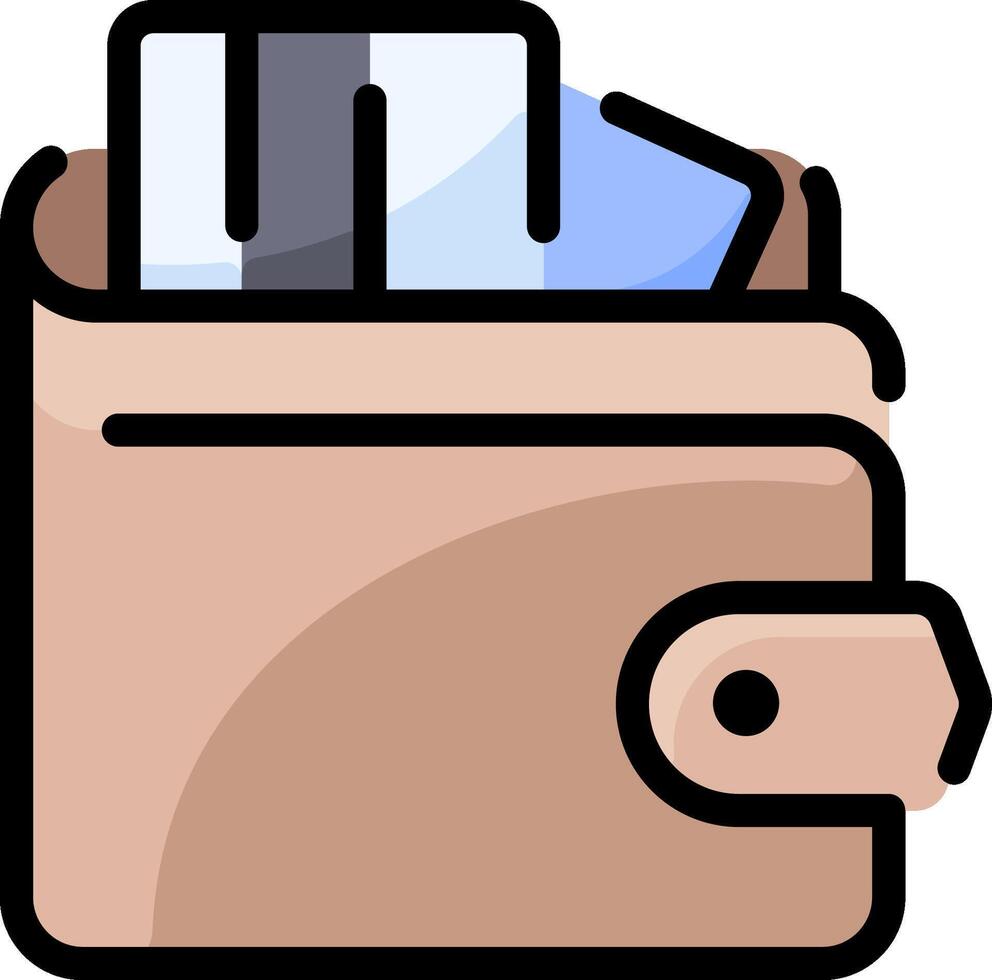 wallet illustration design vector