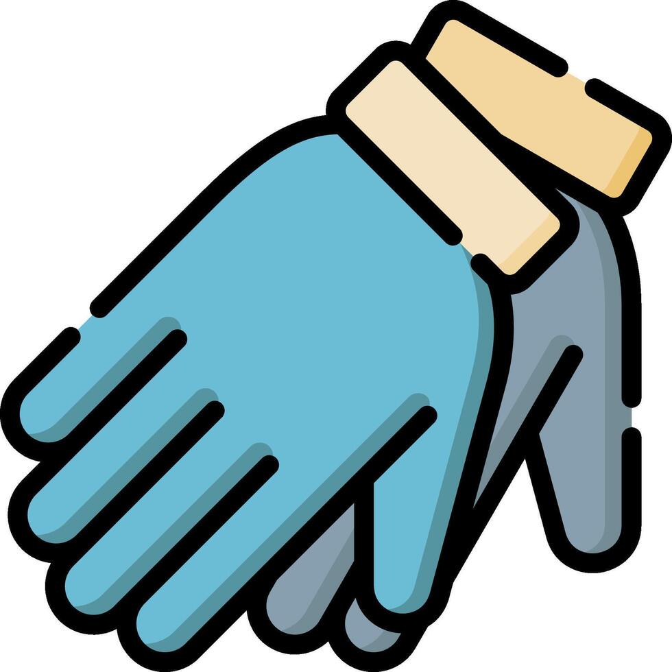 winter gloves illustration design vector