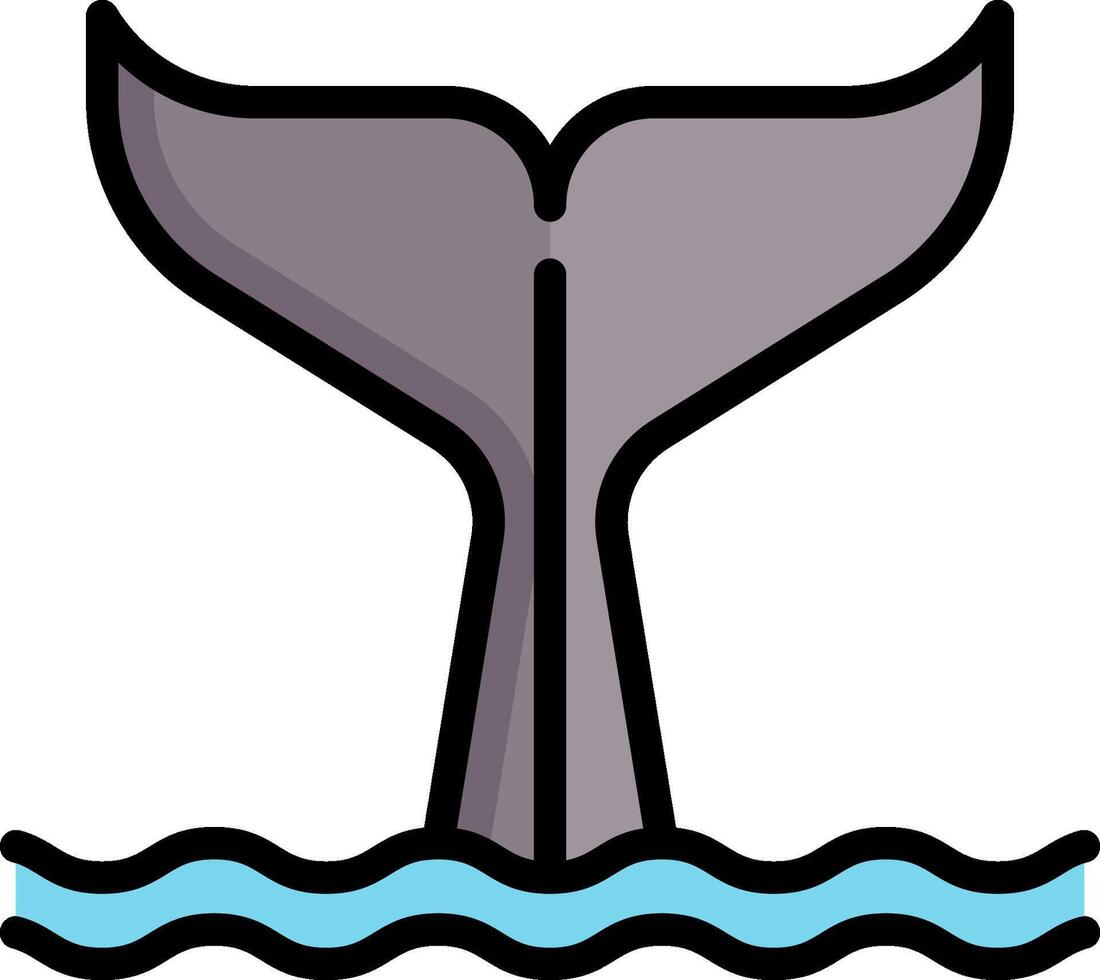 whale illustration design vector