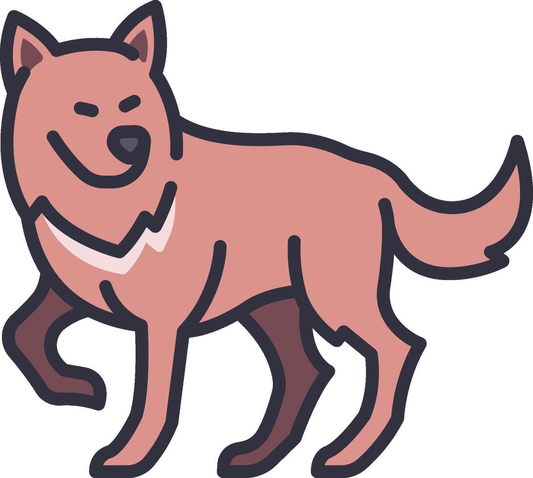 wolf illustration design vector