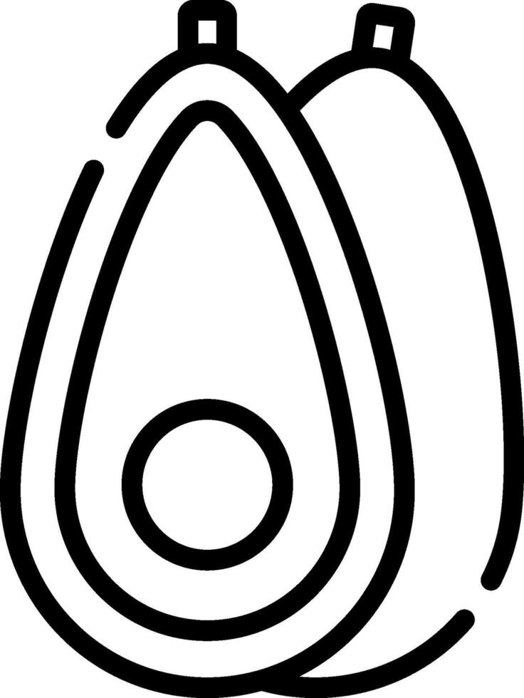 avocado illustration design.eps vector