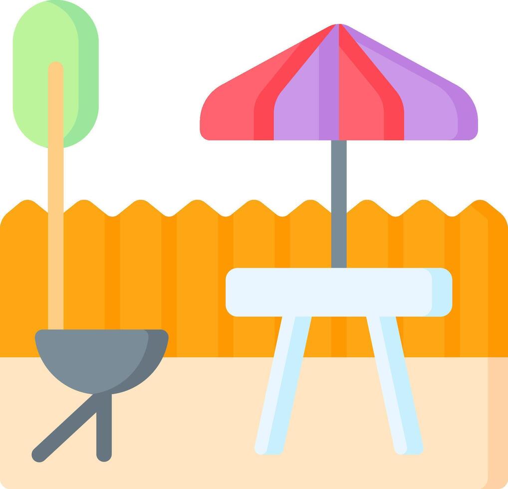 backyard illustration design vector