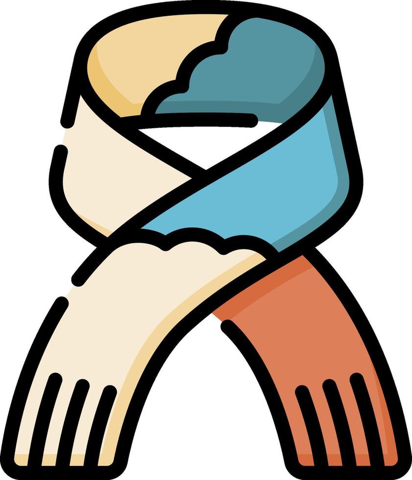 winter scarf illustration design vector