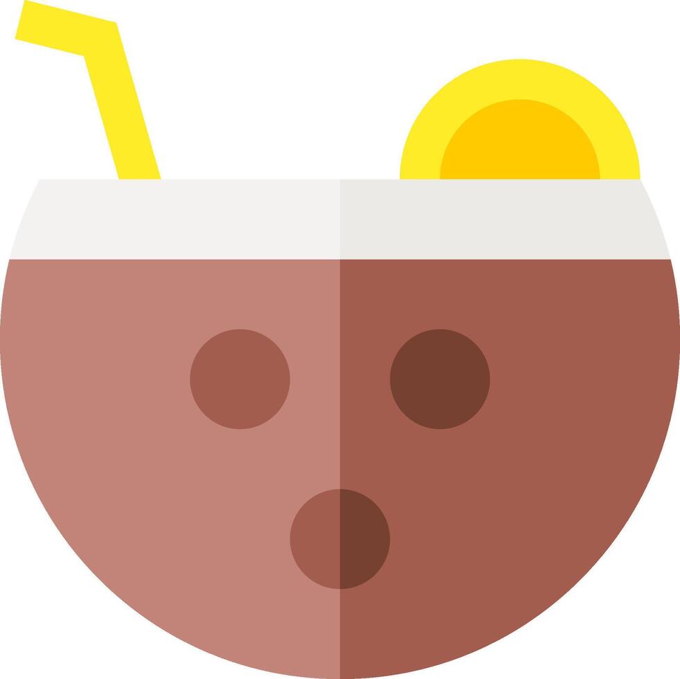 coconut drink illustration design vector