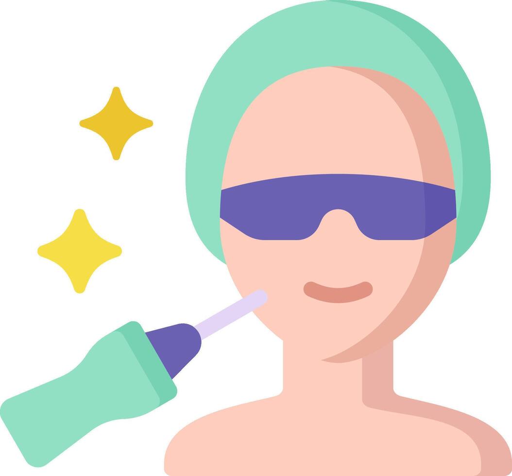 A person with a towel on their head and a bottle of water vector