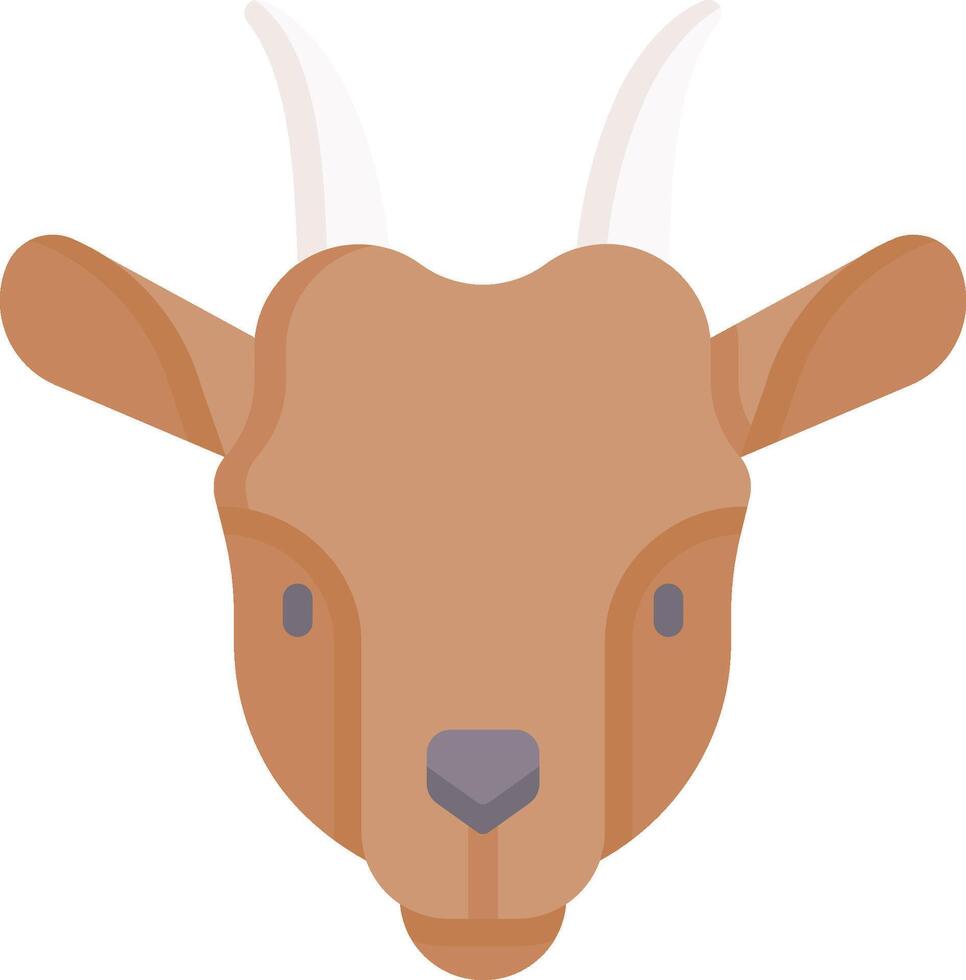Goat head icon vector