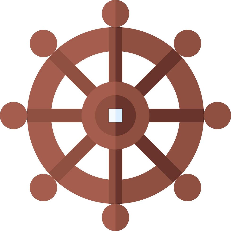 A wheel with people inside it vector